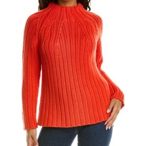 Frances Valentine, Shelby funnel neck sweater, red, xs, BNWT